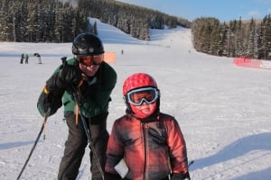 Skiing at Nakiska